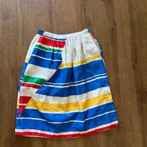 100% silk vintage 80s skirt size 4 —Anne Crimmins for Umi Collections
